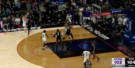 网页版登录入口-菲利波夫斯基关键三分未能命中，还剩2秒爵士落后76人2分